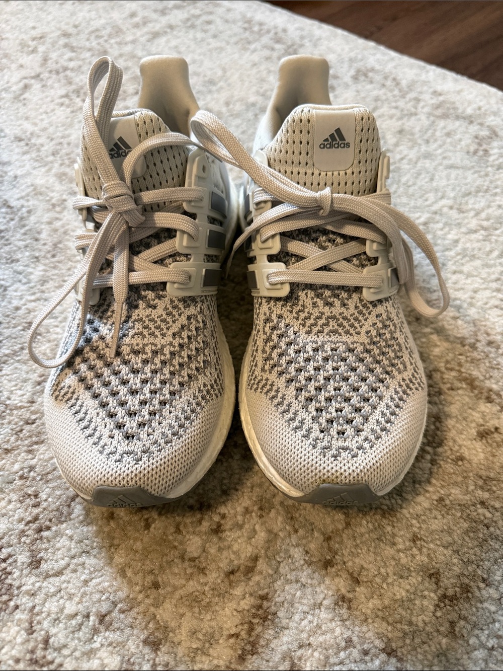Adidas Ultra Boost Knit Running Shoes - Off-White Women’s - Picture 1 of 2